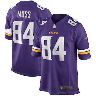 mens nike randy moss purple minnesota vikings game retired 